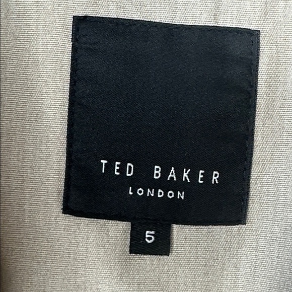 Ted Baker London Men's Cotton Blend Bomber Jacket Stone Ted Size 5 / US Size XL - Picture 10 of 16